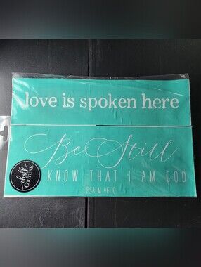 Chalk Couture Transfer, Love Is Spoken Here, 12"x18" Used